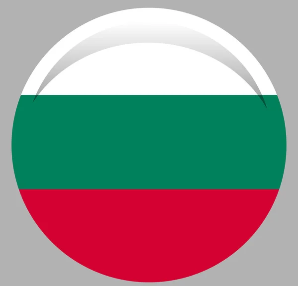 Bolgár Zászló Hivatalos Arányban Helyesen — Stock Vector