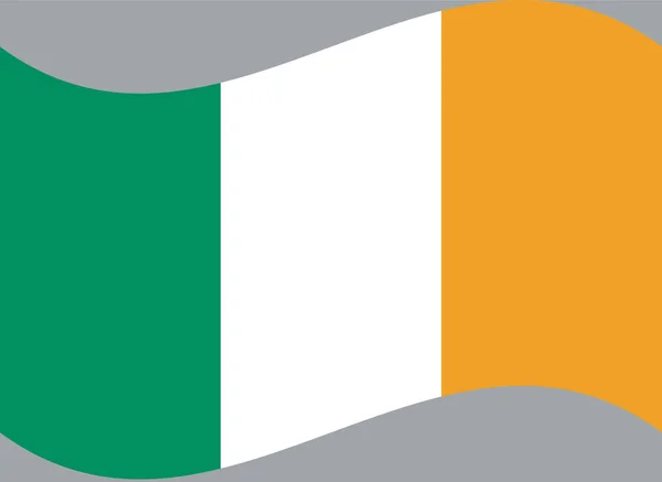 Bandeira Nacional Irlanda Ilustração Vetorial —  Vetores de Stock