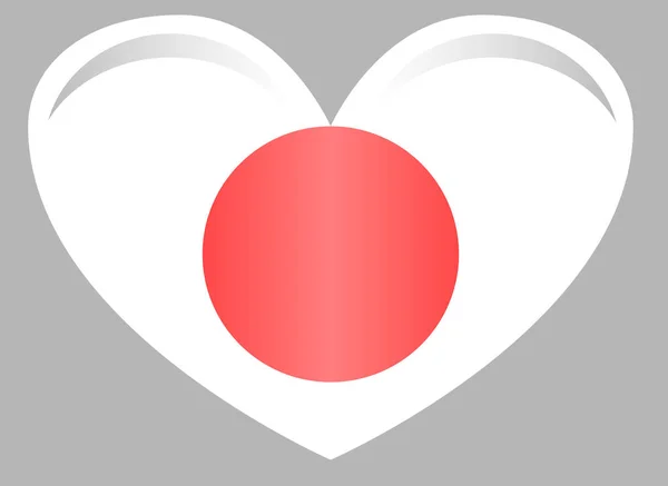 Japanische Flagge Japan Sun Flag Hintergrund — Stockvektor