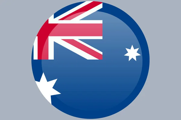 Australische Flagge Offizielle Farben Und Proportionen Korrekt — Stockvektor