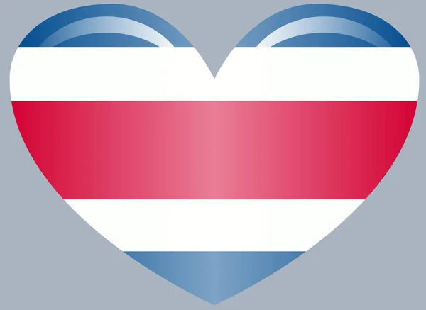 Costa Ricaanse Nationale Officiële Vlag Patriottische Symbool Banner Element Achtergrond — Stockvector