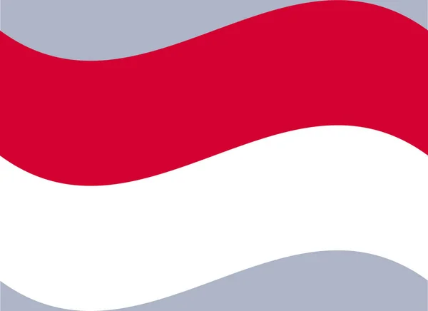 Drapeau Indonésie Couleurs Officielles Proportion Correctement — Image vectorielle