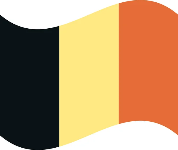 Vlajka Belgie Oficiální Barvy Národní Vlajka Belgie — Stockový vektor