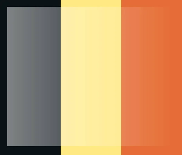 Belgische Flagge Offizielle Farben Belgische Nationalflagge — Stockvektor