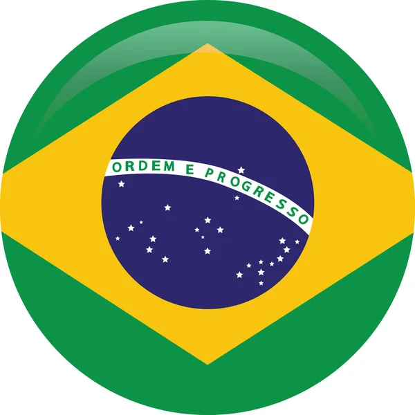 Bandeira Simples Brasil Bandeira Brasileira — Vetor de Stock