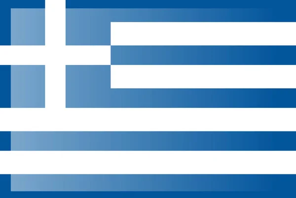 Bandera Grecia Colores Oficiales Proporción Correcta — Archivo Imágenes Vectoriales