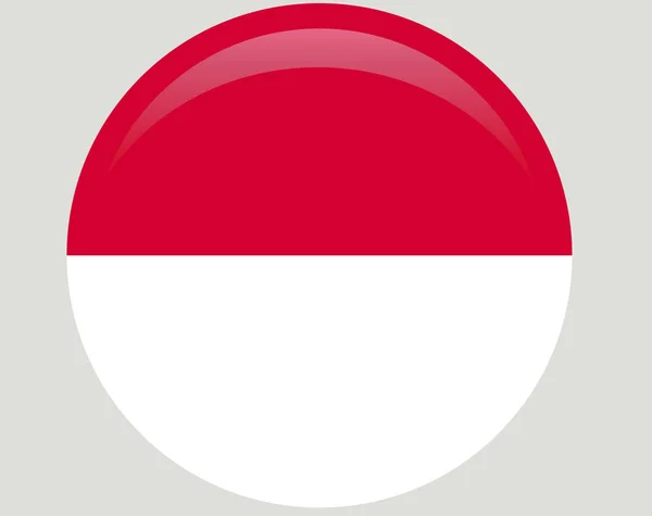 Bandera Indonesia Colores Oficiales Proporción Correcta — Vector de stock