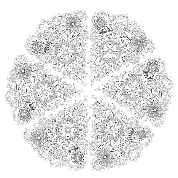 Elementos Diseño Mandala Patrón Ornamental — Archivo Imágenes Vectoriales