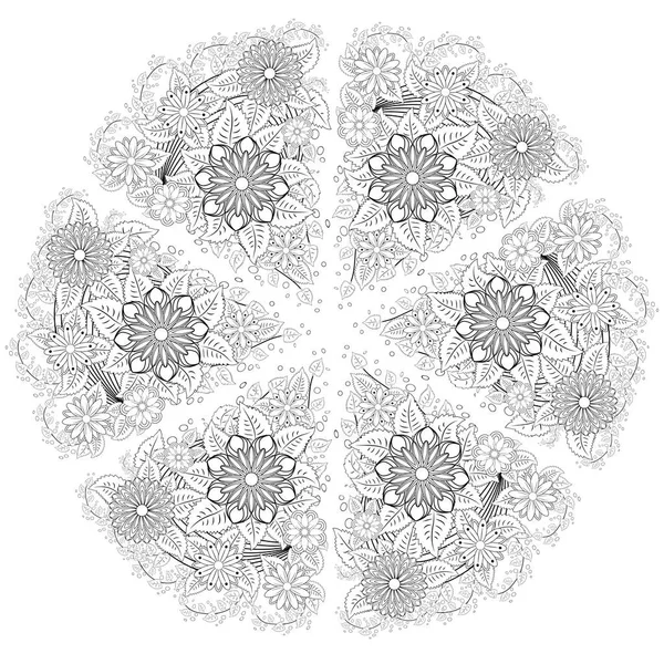 Elementos Diseño Mandala Patrón Ornamental — Archivo Imágenes Vectoriales