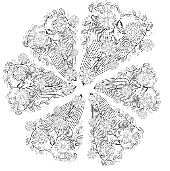 Mandala Éléments Conception Motif Ornemental — Image vectorielle