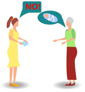 Nesiller, anne ve kızı, Büyükanne çatışması torun istiyor, bir kadın bir kariyer