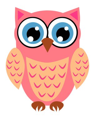 Sevimli kız baykuşlar. Bebek duş, bebek kızlar için partiler.