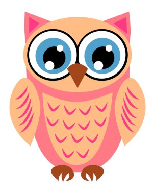 Sevimli kız baykuşlar. Bebek duş, bebek kızlar için partiler.