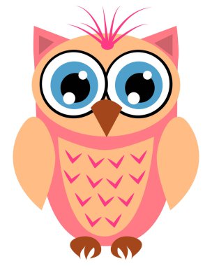 Sevimli kız baykuşlar. Bebek duş, bebek kızlar için partiler.