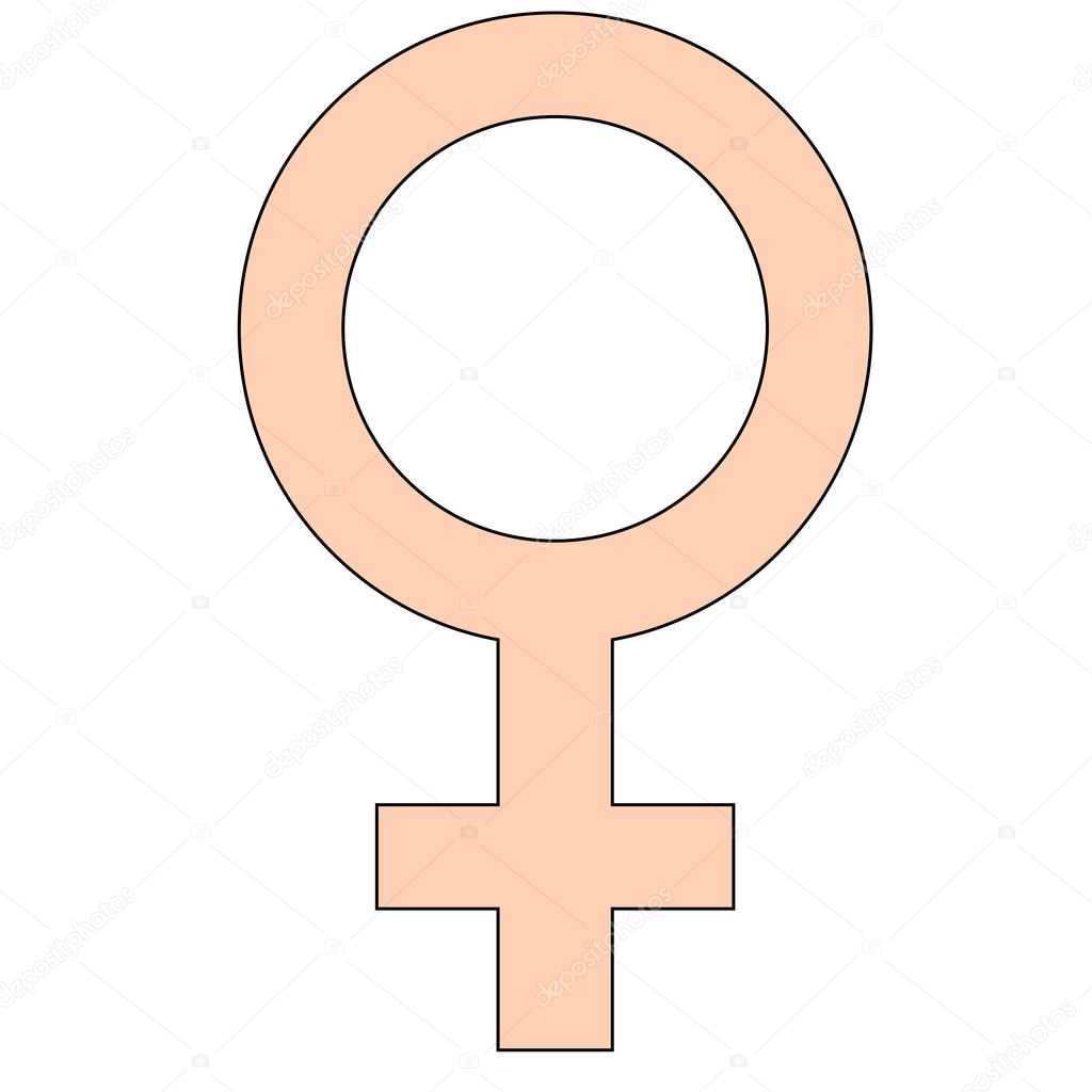 Happy International Women s Day. Concept number eight with the symbol of the mirror of Venus.
