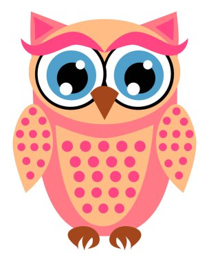 Sevimli kız baykuşlar. Bebek duş, bebek kızlar için partiler.