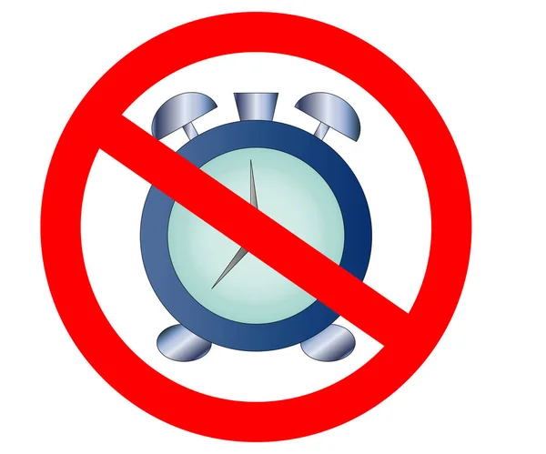 No, Ban o Stop. Iconos de hora del reloj mecánico. Cronómetro temporizador símbolo . — Archivo Imágenes Vectoriales