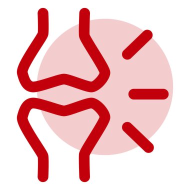 Osteokondroz belirtileri Infographics element, sağlık kavramı illüstrasyon.