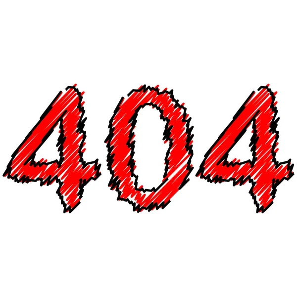 Konzept 404 Fehlerseite oder Datei nicht gefunden — Stockvektor