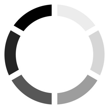 Dairesel yükleme işareti, beyaz arka plan üzerinde illüstrasyon izole.