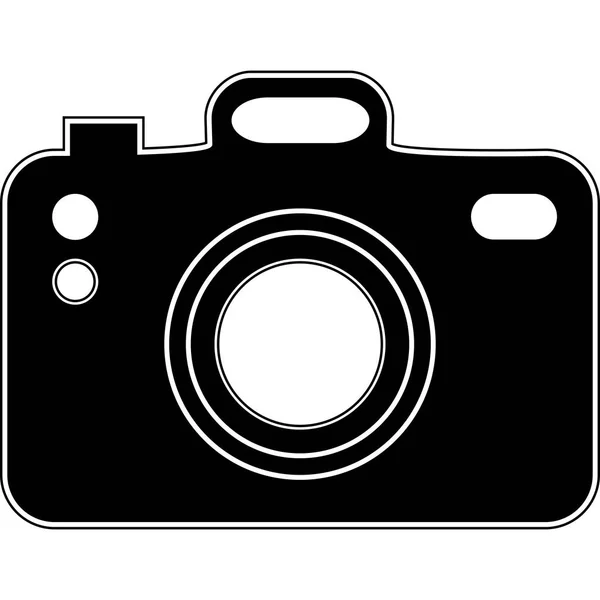 Icono de la cámara, cámara de fotos plana Signo de fotografía instantánea simple moderna . — Archivo Imágenes Vectoriales