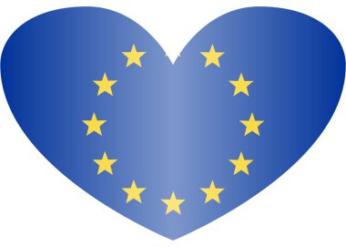 Avrupa Birliği 'nin basit bayrağı. Doğru boyut, oran,