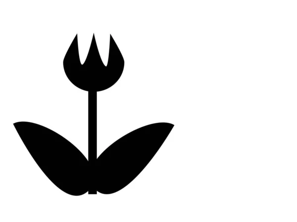 Pictograma Flor Para Ícone Logotipo Desenhos Identidade — Vetor de Stock