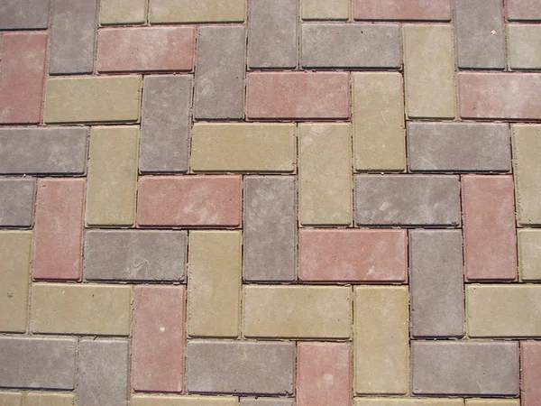 石舗装のテクスチャです 花崗岩の石畳舗装の背景 古い石畳舗装のクローズ アップの抽象的な背景 — ストック写真