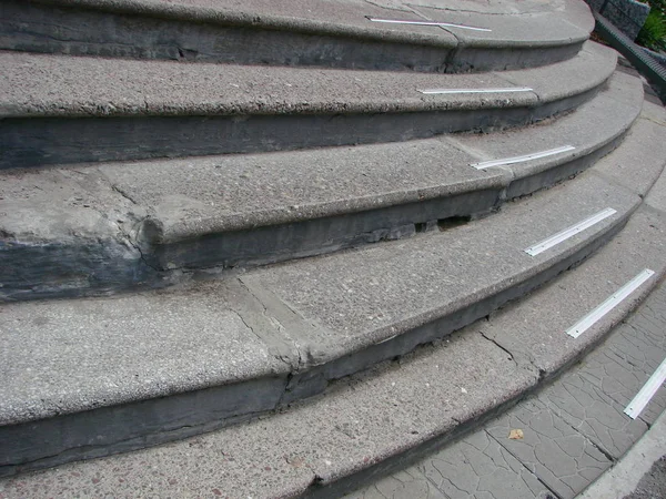 Abstract Steps Stairs City Granite Stairs Wide Stone Stairway Often — Stock Photo, Image