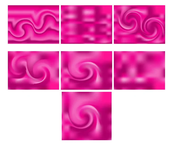 Большой набор квадратный размытый природа фиолетовый розовый фон. С различными цитатами . — стоковый вектор