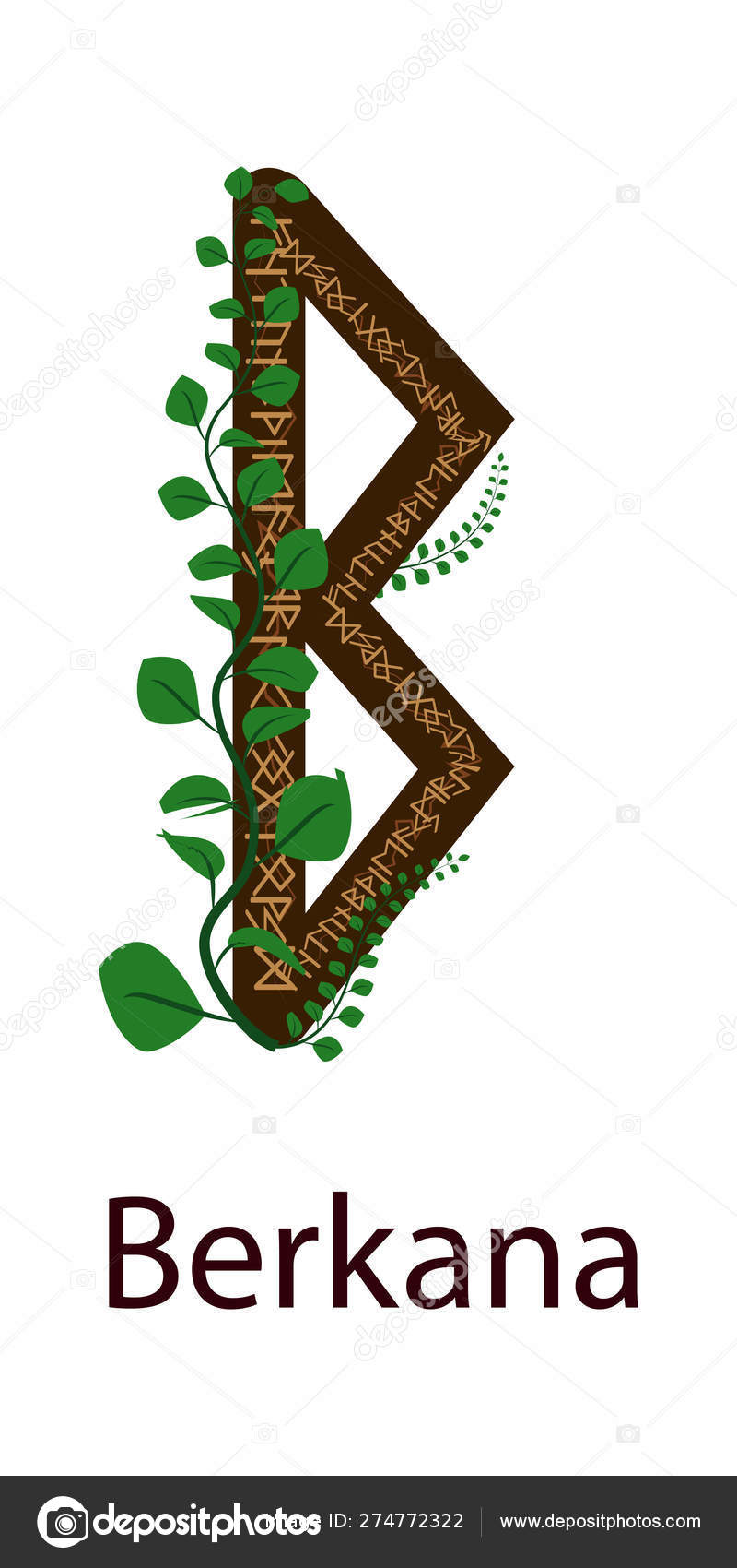Rune Berkana Vertical Projection Scandinavian Vector Image By C Michiru13 Vector Stock Rune Berkana Vertical Projection Scandinavian Vector Image By C Michiru13 Vector Stock