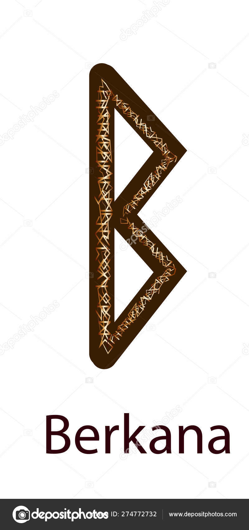 Rune Berkana Vertical Projection Scandinavian Vector Image By C Michiru13 Vector Stock Rune Berkana Vertical Projection Scandinavian Vector Image By C Michiru13 Vector Stock