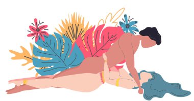 Kama Sutra, bir erkek ve bir kadın seks yapar. Aşk sanatı. Cinsel pozisyon Süper 8