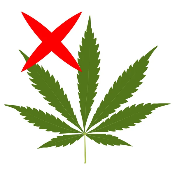 Marihuana marihuana hierba de hoja icono, medicina, drogas — Archivo Imágenes Vectoriales
