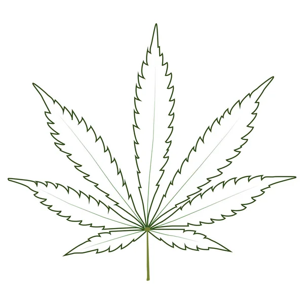 Marihuána kannabisz Leaf füvet ikon, gyógyszer, gyógyszer — Stock Vector