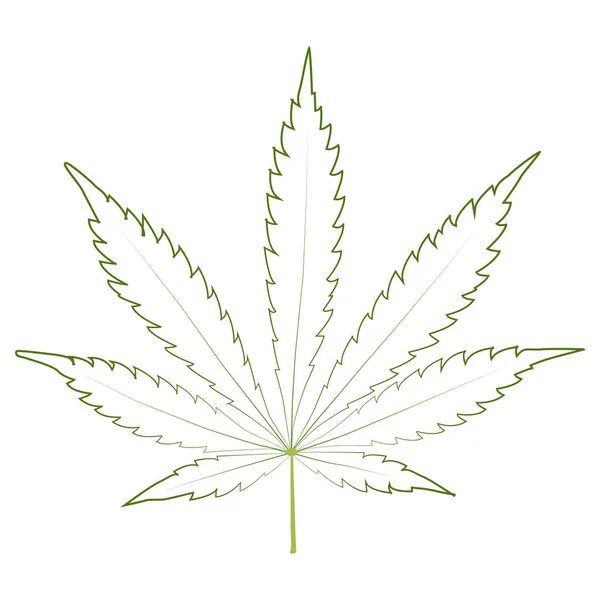Marihuána kannabisz Leaf füvet ikon, gyógyszer, gyógyszer — Stock Vector