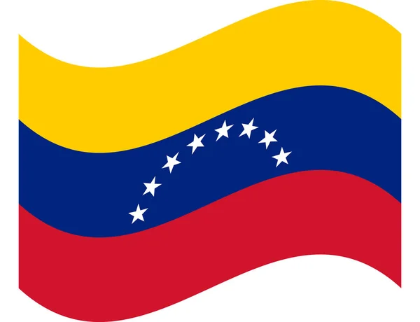 Bandera de Venezuela. Variante civil. Dimensiones precisas, proporciones de elementos y colores . — Archivo Imágenes Vectoriales