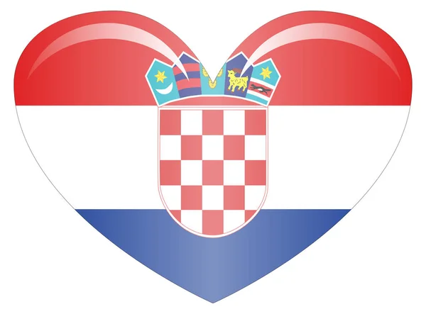 Vlag van Croatia. Nauwkeurige afmetingen, verhoudingen en kleuren van elementen. — Stockvector