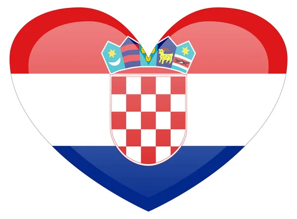 Vlag van Croatia. Nauwkeurige afmetingen, verhoudingen en kleuren van elementen. — Stockvector