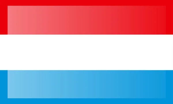 Lucemburská vlajka. Přesné rozměry, proporce a barvy prvků — Stockový vektor
