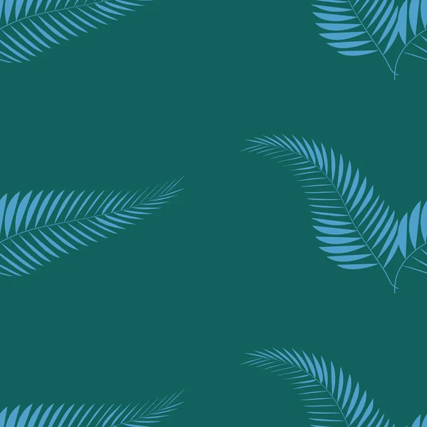 Tropische palmbladeren, jungle bladeren naadloze bloemen patroon achtergrond — Stockvector