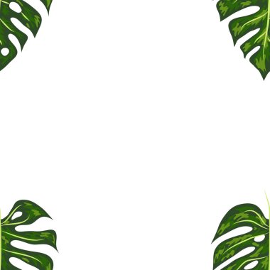 monstera ile sorunsuz parlak sanatsal tropikal desen. modern renkli tropik arka plan allover baskı