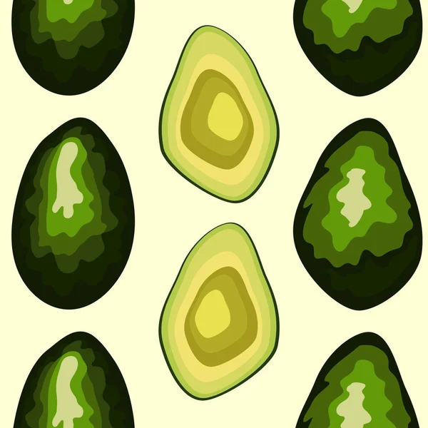 Healthy food. Avocado print. Seamless pattern, print — Stock Vector