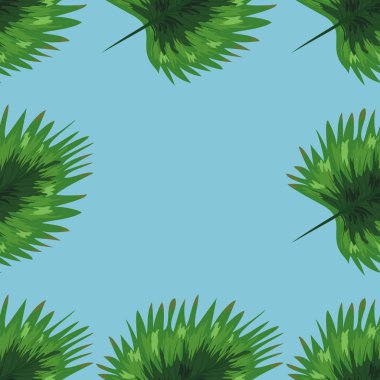 Doğa kusursuz desen. El çizilmiş soyut tropikal yaz arka plan: palmiye ağaçları, monstera,