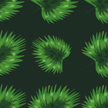 Tropikal yaprakları gerçekçi dikişsiz desen. Tropikal bitkiler ile Hawaii egzotik arka plan.