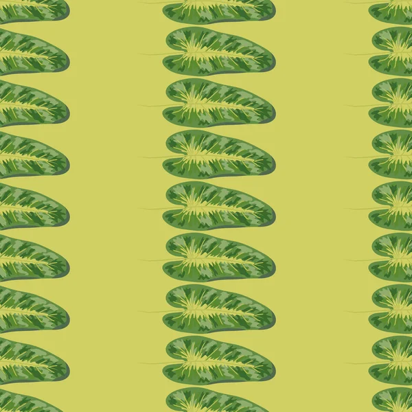 Тропічні зелені листя диффенбахії. Літній екзотичний природний безшовний візерунок . — стоковий вектор