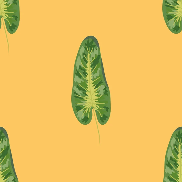 Le piante tropicali modello senza soluzione di continuità, fogliame tropicale, pastello tema vintage — Vettoriale Stock