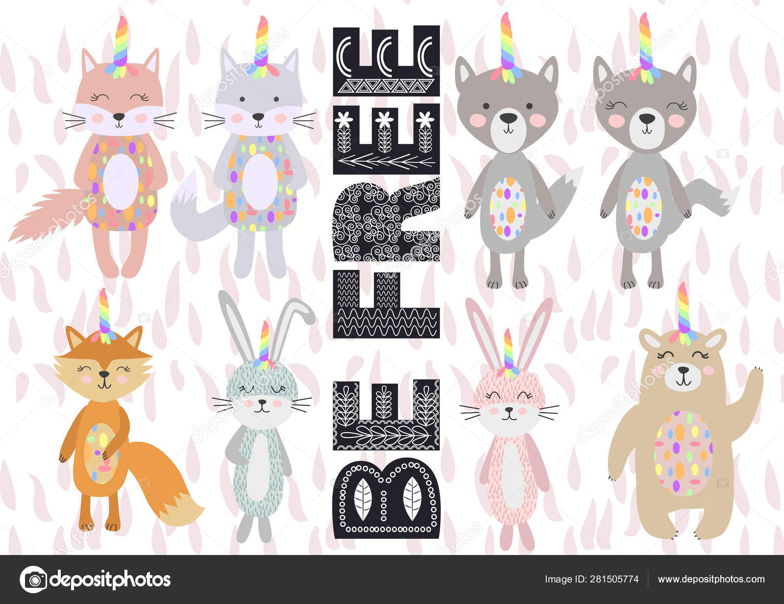 Animaux De Style Scandinave Mignon Et Elements De Design Image Vectorielle Par Michiru13 C Illustration Animaux De Style Scandinave Mignon Et Elements De Design Image Vectorielle Par Michiru13 C Illustration