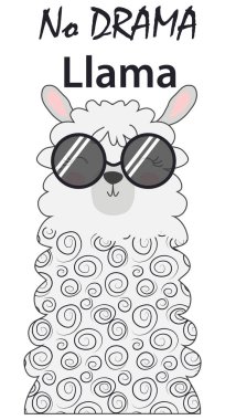 Lama İskandinav tarzı, şık, serin, da sevimli