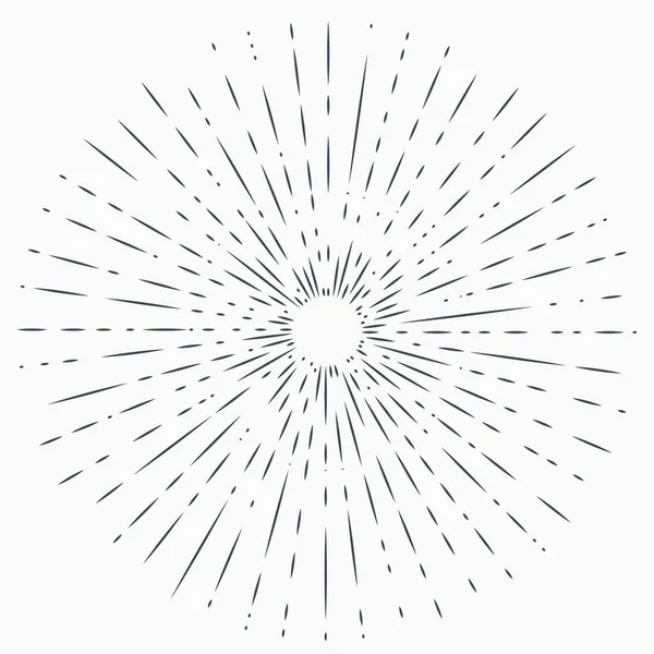 Le soleil a éclaté, l'étoile a éclaté. Elément design pour logo, signes Style dynamique Explosion abstraite — Image vectorielle